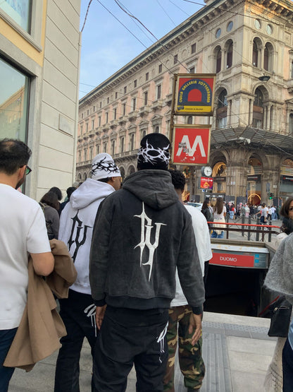 Dirty Dye Hoodie Washed Black | Unisex