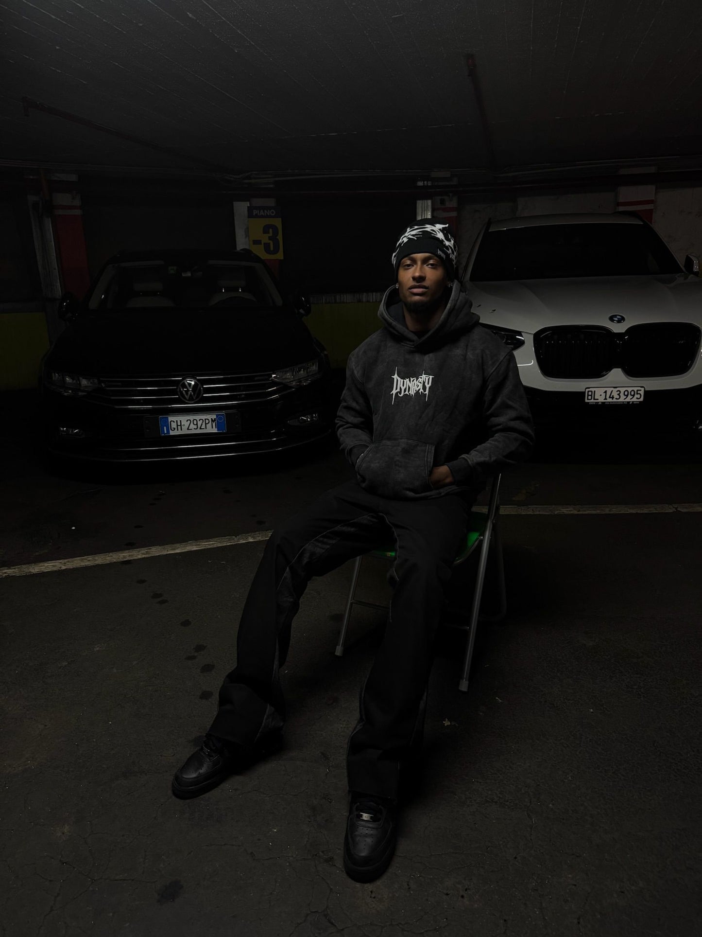 Dirty Dye Hoodie Washed Black | Unisex