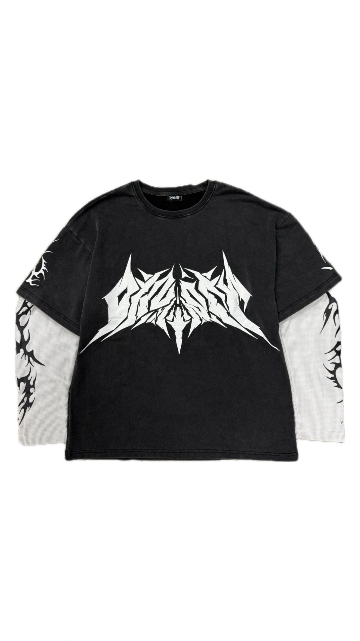 Tribal Frost Longsleeve Washed Black | Unisex