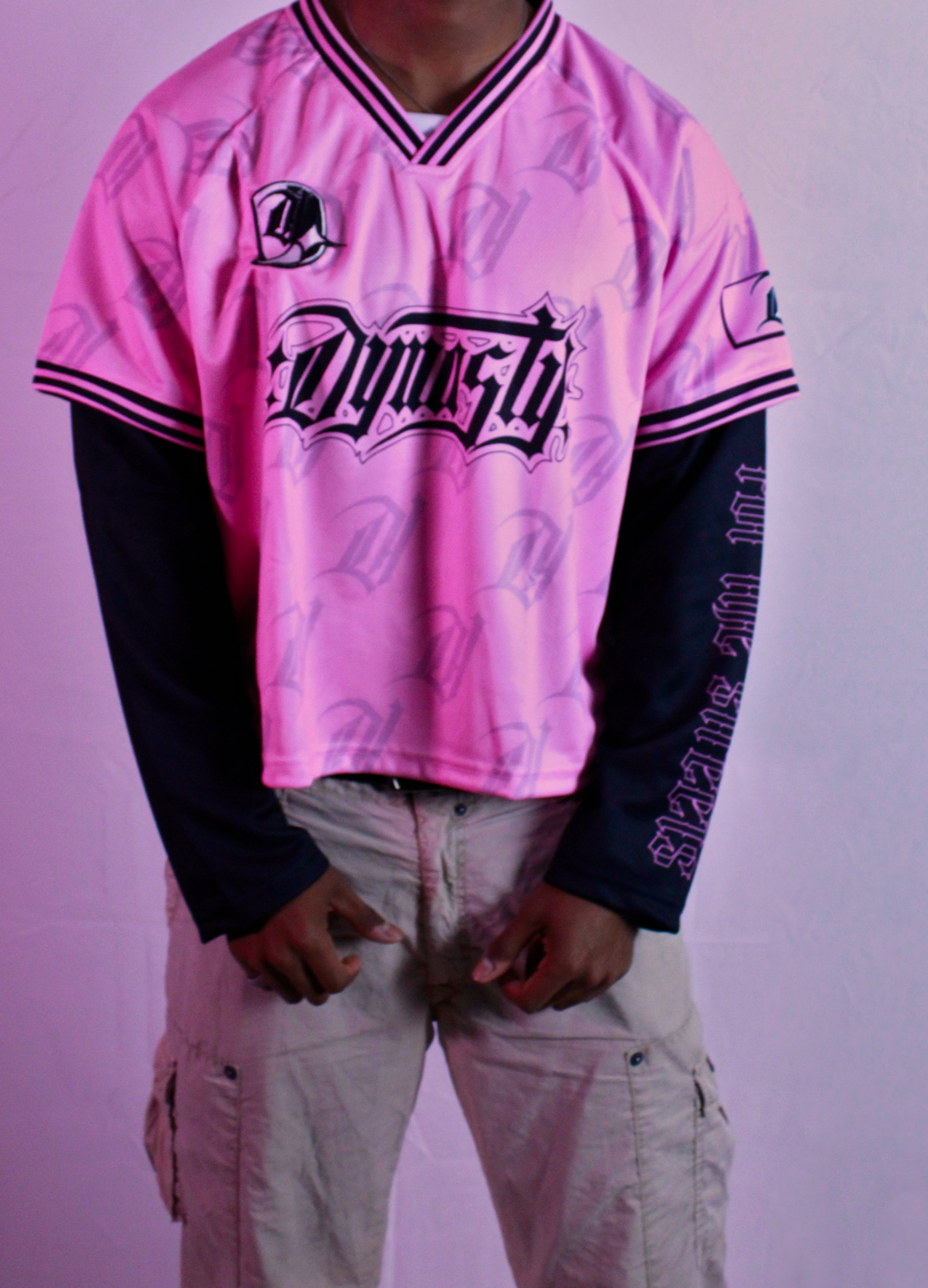 FOOTBALL LONGSLEEVE JERSEY PINK