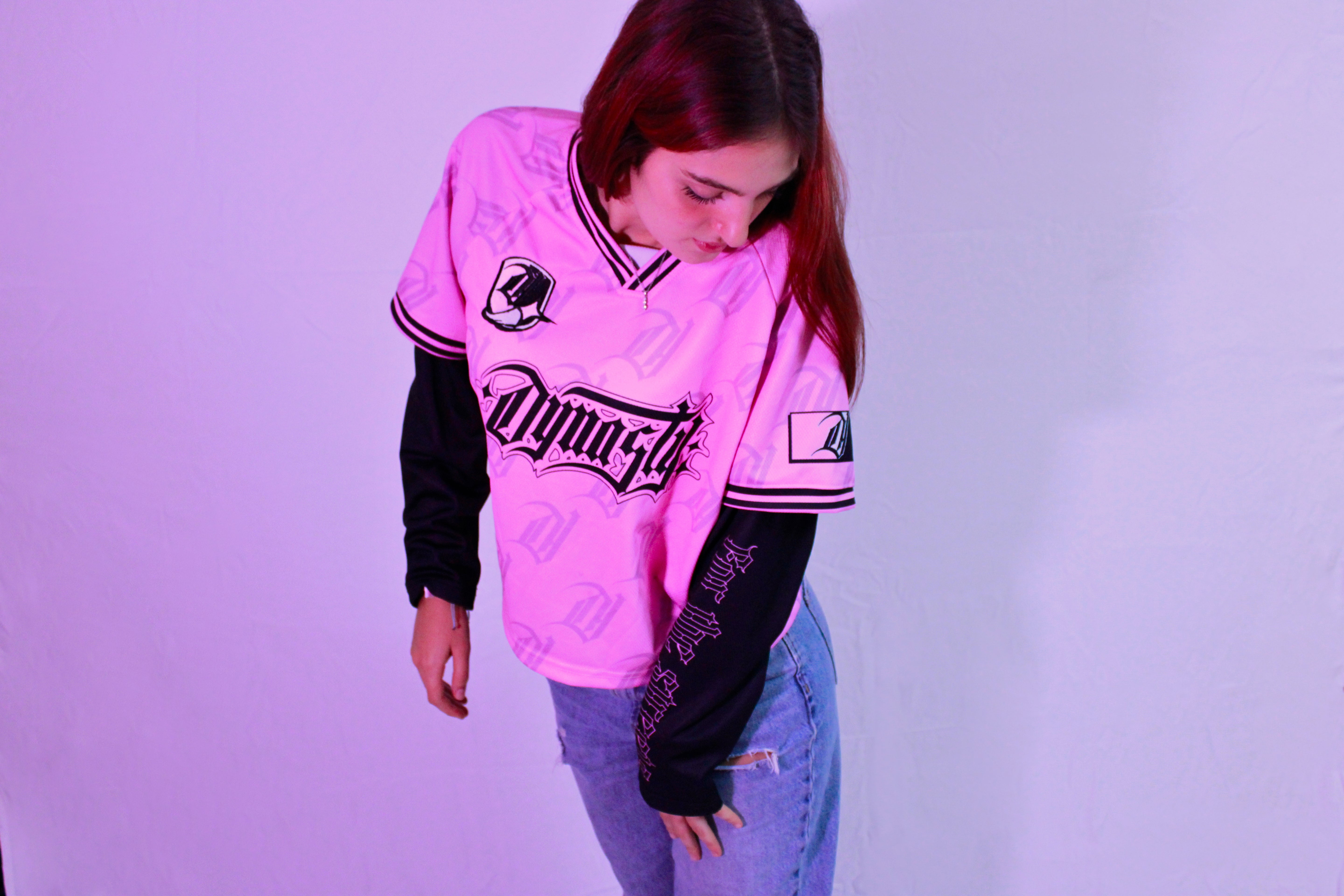 FOOTBALL LONGSLEEVE JERSEY PINK