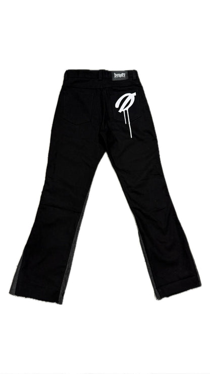 Dynasty Noir Flared Denim | Unisex