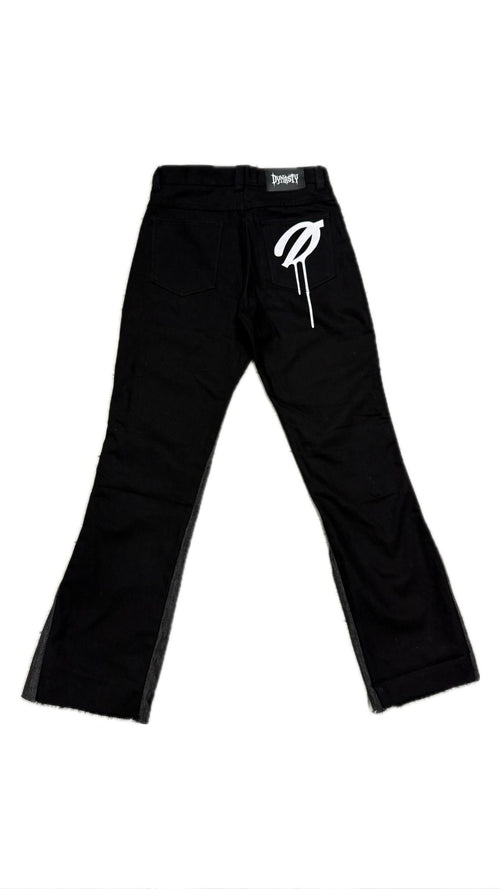 Dynasty Noir Flared Denim | Unisex