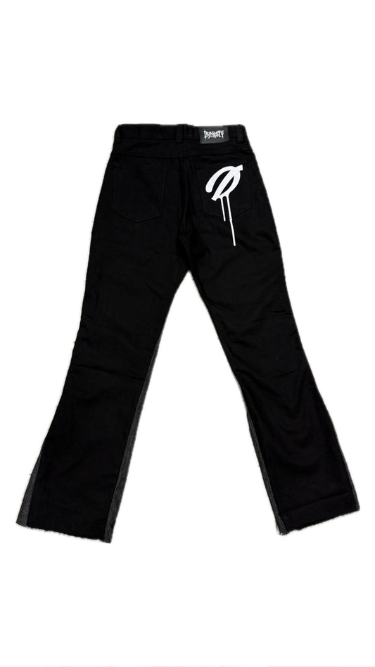 Dynasty Noir Flared Denim | Unisex
