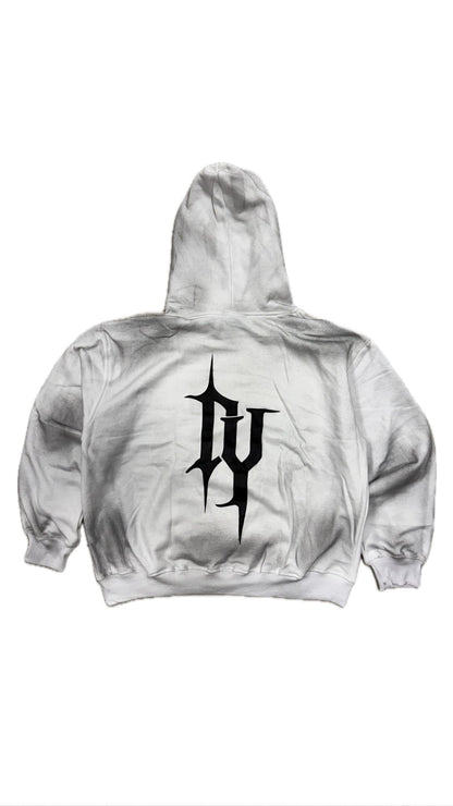 Dirty Dye Hoodie Off-White | Unisex