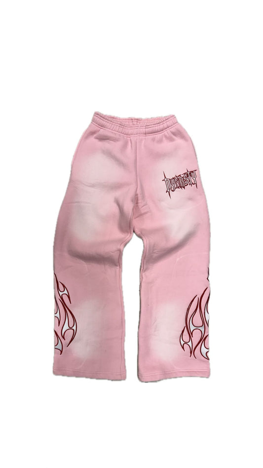 Tribal Flame Jogger Pink Red | Unisex